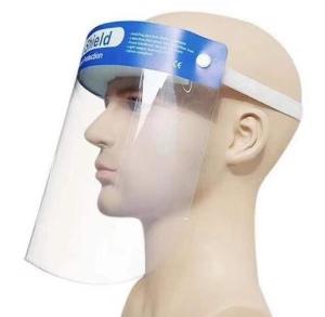Quality PET Protective Face Shield Transparent Plastic Isolation Antiviral Face Shield wholesale