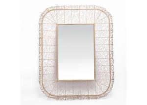 Quality Handmade Gold Rectangular Wall Mirrors Decorative wholesale