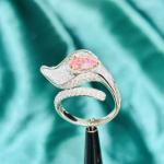 jewelry production Lab Diamond Jewelry Custom-Made Pear Fancy Diamond Ring