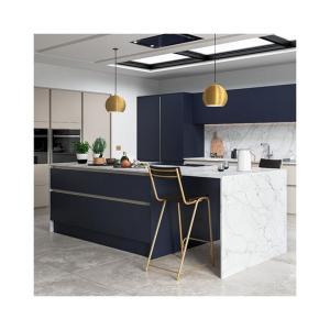Quality Kitchen Units Melamine Board Carcase Material Complete Prefab Fitted Modern Designs wholesale