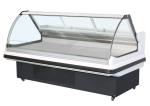 Cooked food display cabinet refrigerated preservation arc glass cover commercial