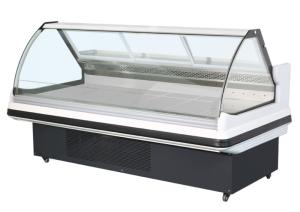 Quality Cooked food display cabinet refrigerated preservation arc glass cover commercial large capacity wholesale