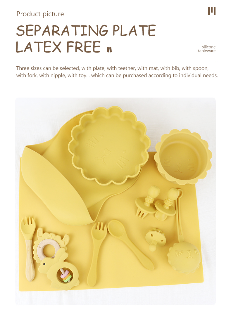 Suction Silicone Bowl Set BPA Free PVC Free For Unisex Infant Kids