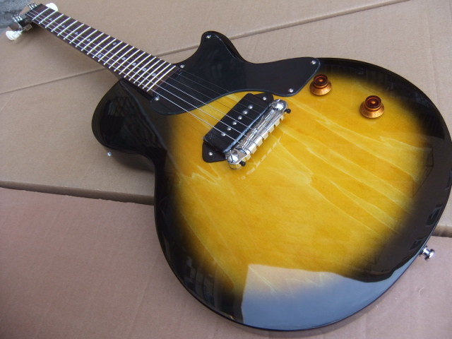 Custom Wholesale Cibson LP Junior Electric Guitar Top Quality In Brown