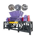 Aluminum Rim Sheet Metal Shredder TUV Twin Shaft Shredder Machine