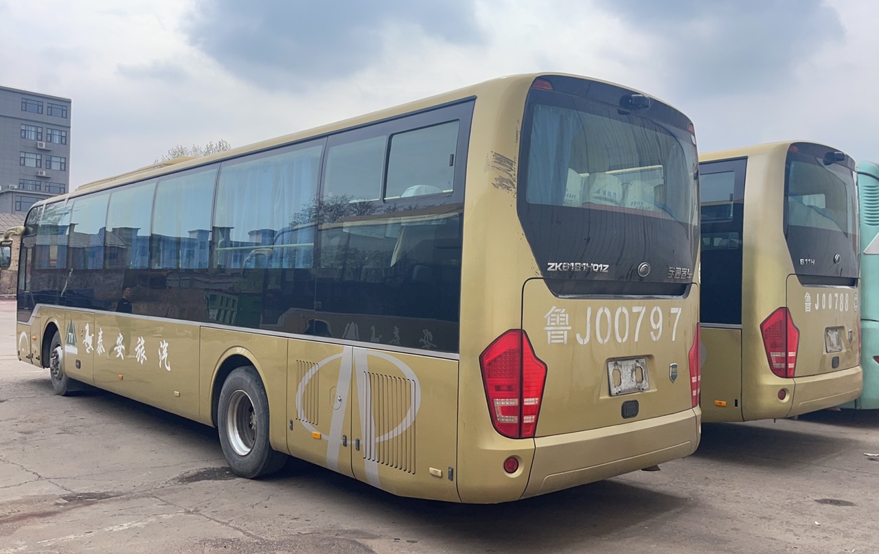 65 Seats Luxury Coach Bus Max Speed 100km/h Engine Capacity 8L Customized Color Used