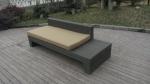 Plastic Rattan Furniture Soft Set With 100x100x70cm Middle Sofa
