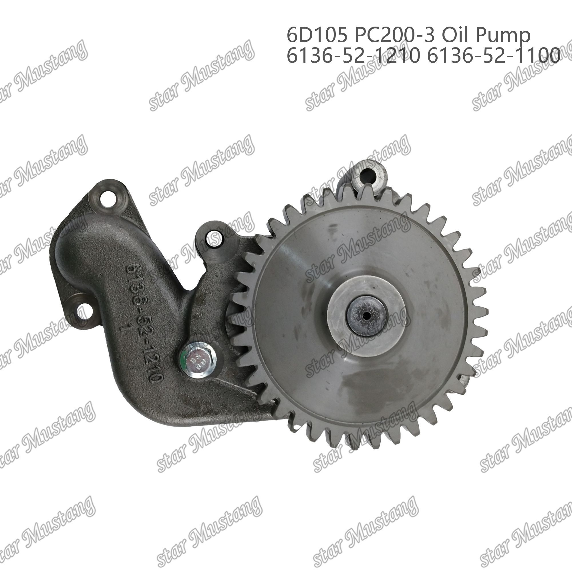Oil pump 6D105 PC200-3 6136-52-1210 6136-52-1100