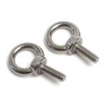 Fastening Eye Bolts Nuts With Round Head Style DIN / ANSI / GB Standard