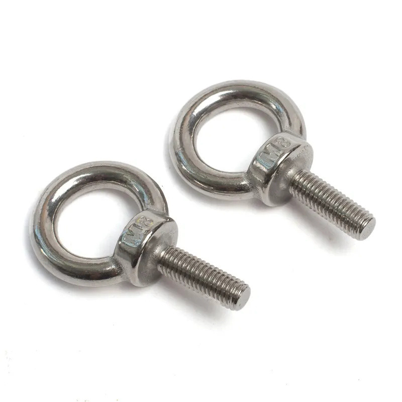 Fastening Eye Bolts Nuts With Round Head Style DIN / ANSI / GB Standard