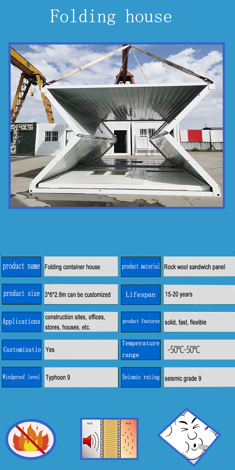 Moistureproof Expanding Folding Container House For Warehouse ISO9001-2000 Certified