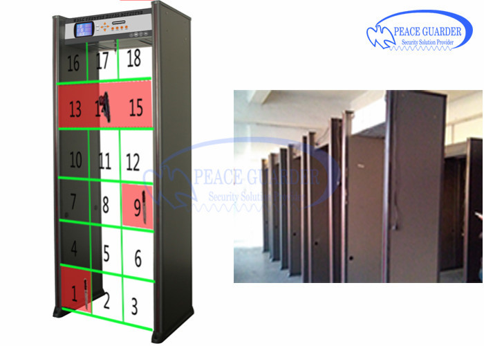 IP Camera Metal Detectors In Airports , Walk Through Security Scanners With Directional Counter