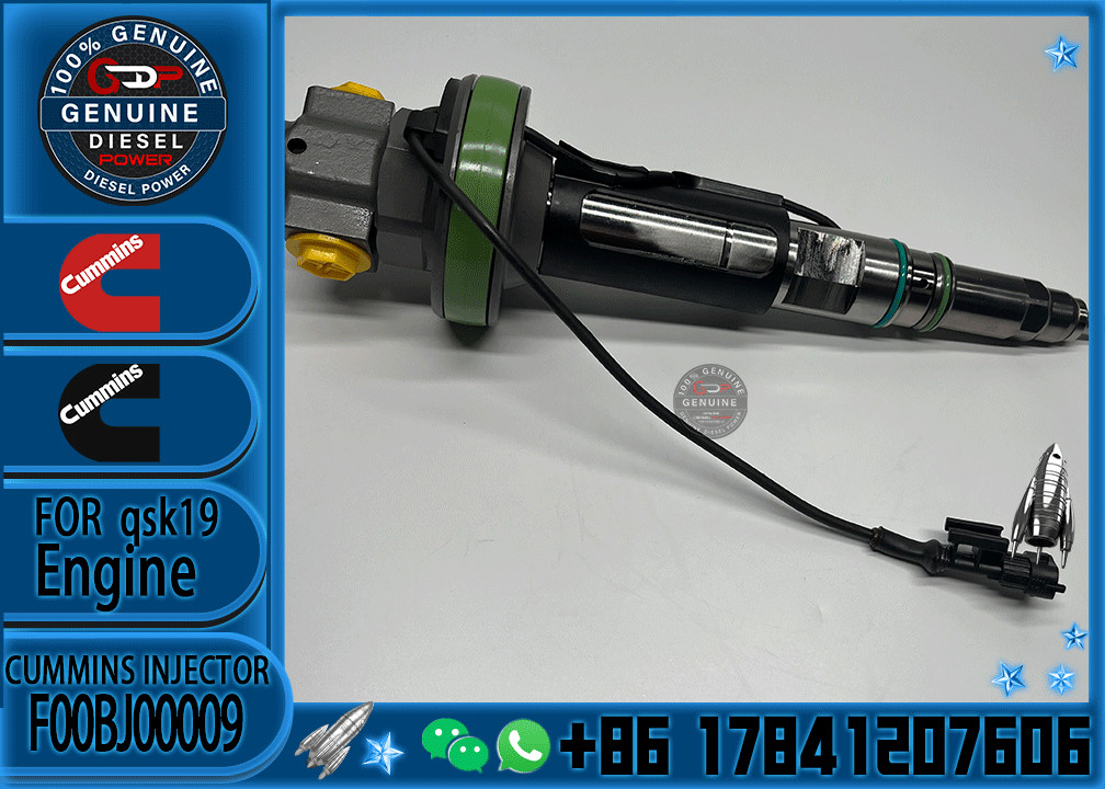 Reliable Fuel Injector Assembly F00BJ00009 For Cummins Engine QSK19 Series Matching Diesel
