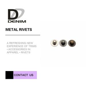 Quality Anti Black Nickel Custom Decorative Brass Rivets , Decorative Rivets For Clothing wholesale