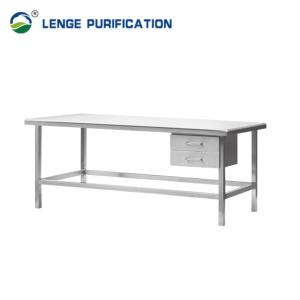 Quality Hospital Stainless Steel Furnishing 1400mm X 800mm X 800mm Fully Welding Stainless Steel Table With Drawer wholesale