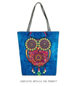 Quality Owl printed canvas bag handbags ladies handbag shoulder bag women wholesale
