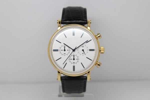 Genuine Leather Popular Men Business Watch / Mineral Glass Watch With Buckle