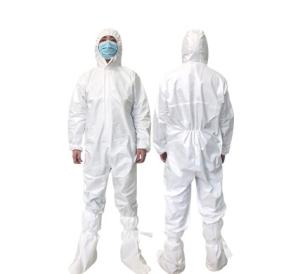 Quality White Medical Protective Clothing / Icu Gown Quarantine Epidemic Prevention wholesale
