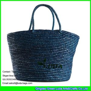 Quality LUDA fashion raffia handbags hand crochet straw beach tote bags wholesale