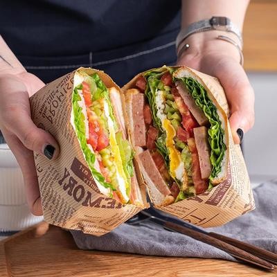 Sandwich Oil Absorption Printed Greaseproof Paper 27.5*29.5CM