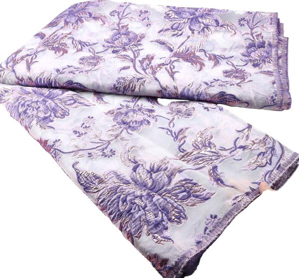 90 Yards Lace Brocade Jacquard Fabric Customizable Color for Party and Wedding