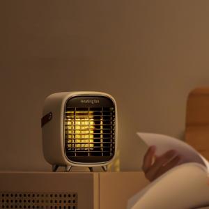 Quality Mini Ceramic Electric Fan Heater 600W AC220V Indoor Portable Overheat Protection wholesale
