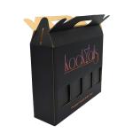 Foldable Wine Bottle Shipping Box , OEM oDM 4 Bottle Wine Gift Box
