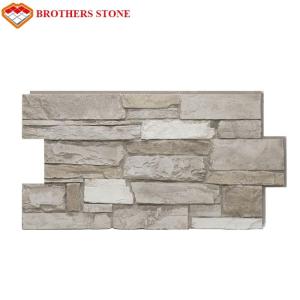 Quality Rectangle Nature Cultured Stone Panel Wall Stone Veneer / Ledge Stone Veneer wholesale