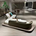 60D Sponge Deluxe Curved Sofa Set Furniture Italian Modern L Shape Leather Sofas