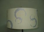 Faux Linen Bubbles Digital Print Lampshades 3 Gimbal Easy Fit