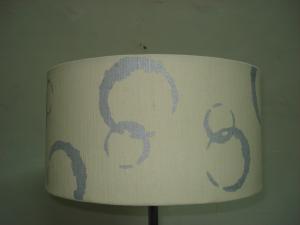 Quality Faux Linen Bubbles Digital Print Lampshades 3 Gimbal Easy Fit wholesale