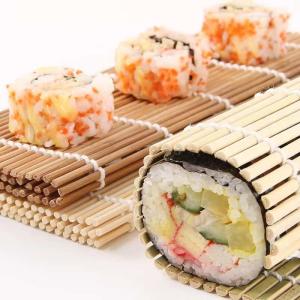 Quality Natural Color Bamboo Sushi Rolling Mat 24cmx24cm / 27cmx27cm wholesale