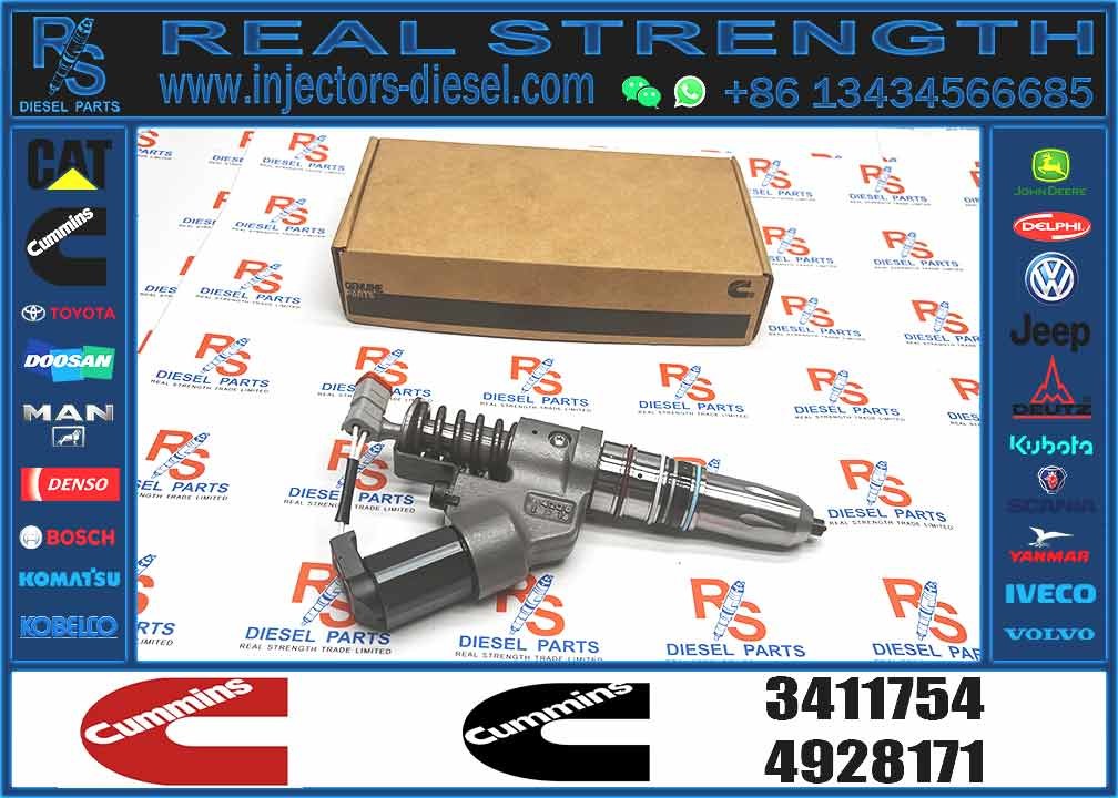 M11 Common Rail Injector excavator parts diesel engine parts 3411754 fuel injector assy For CUMMINS ISM QSM M11 Engine