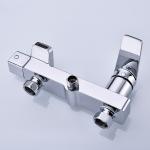 Thermostatic Single Handle Round Shower Set Brass Body Chrome Finished