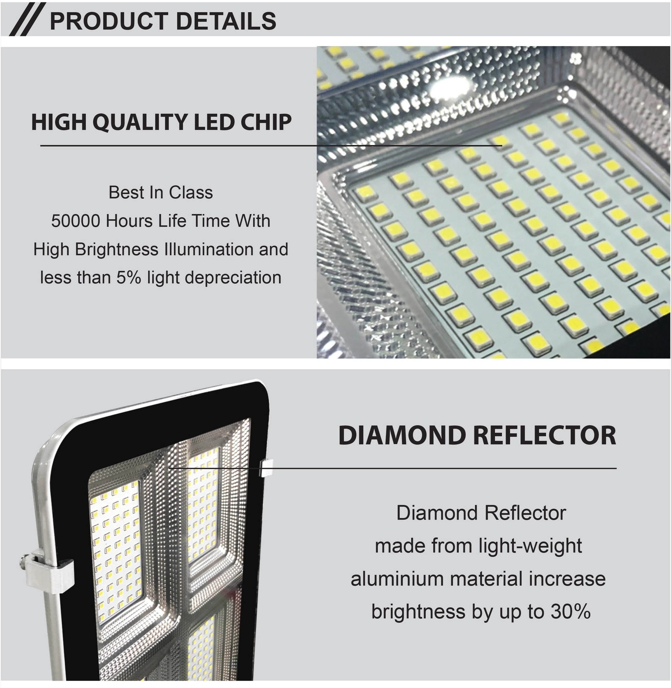 200w Solar Led Street Light , Outdoor Badminton Court Lighting With Diamond Reflector