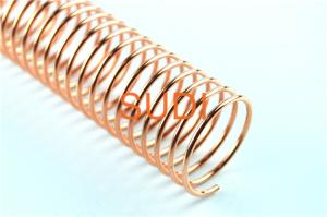 Quality Copper Metal Spiral Binding Coils , 2mm Single Book Binding Wire wholesale