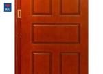 Apartment Bathroom Soundproof Fireproof PVC Wood Door