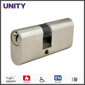 Quality Brass Oval Cylinder Lock Single Cam Commercial Application Satin Nickel wholesale