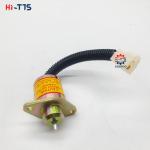 12V Excavator Engine Parts Fuel Stop Solenoid Valve 16616-80016