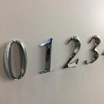 Lighted 304 Stainless Steel Letters Metal Address Signs Polished Brushed