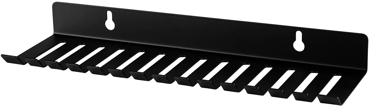 Customized Logo Print Iron Modular Patch Cable Holder Wall Mountable Hanger Claw 19 Slots