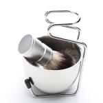 Home Iron Bowl Soft Boar Bristle Beard Shaving Set With Aluminum Alloy Handle