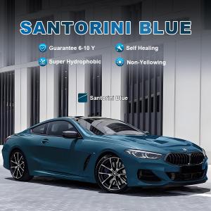 Quality Santorini Blue High Quality Color Paint Protection Film Self Healing Air Release Technology 8mil TPU PPF for Anti Stain wholesale