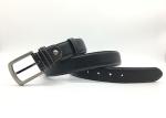 Men Genuine Leather Dress Belt Classic Casual 1 3/8" Wide Belt With Single Prong