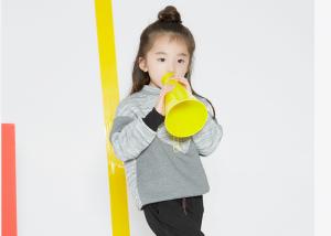 Quality Patched Design Girls Hooded Pullover , Girls Winter Clothes Double Faced Scuba wholesale