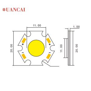Quality 5W 7W 2700K 3000K 21v 24V Downlight Spotlight Flip Chip Led wholesale
