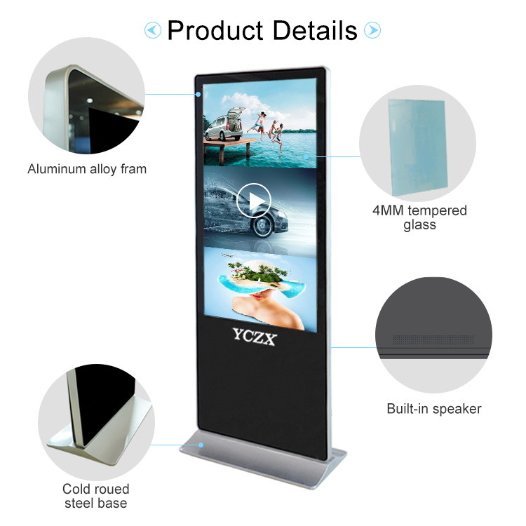 Infrared Multi Touch Screen Kiosk 42" 48" 50" 55" 58" 65" Optional