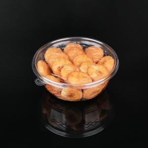 Quality Round Clear Cookies Pastry Disposable Plastic Food Box Desserts Salads wholesale