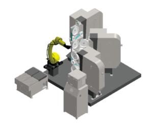 Quality RTAF-AG0306-Robot Faucet Grinding Machine For Bathroom Workpieces wholesale