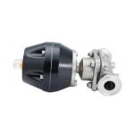Industrial DIN Pneumatic Sanitary Diaphragm Valves With Plastic Actuator